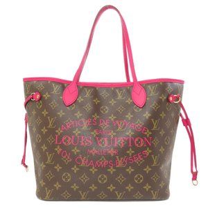 LOUIS VUITTON Brown Monogram Neverfull MM Tote Bag